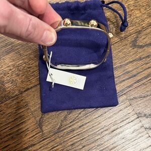 Tory Burch Gold and Silver Bracelet